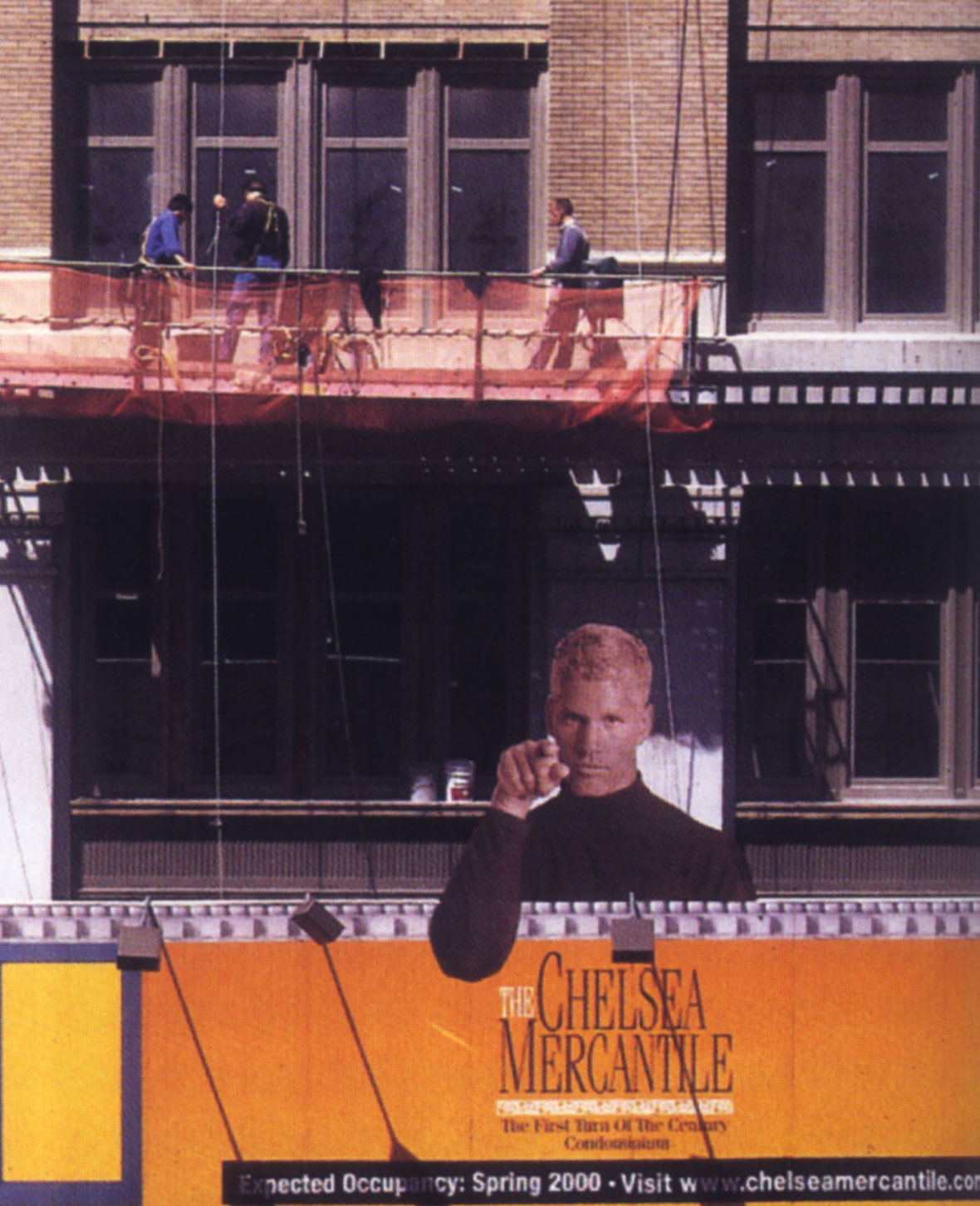 Vance on a billboard across the street from the author's apartment.