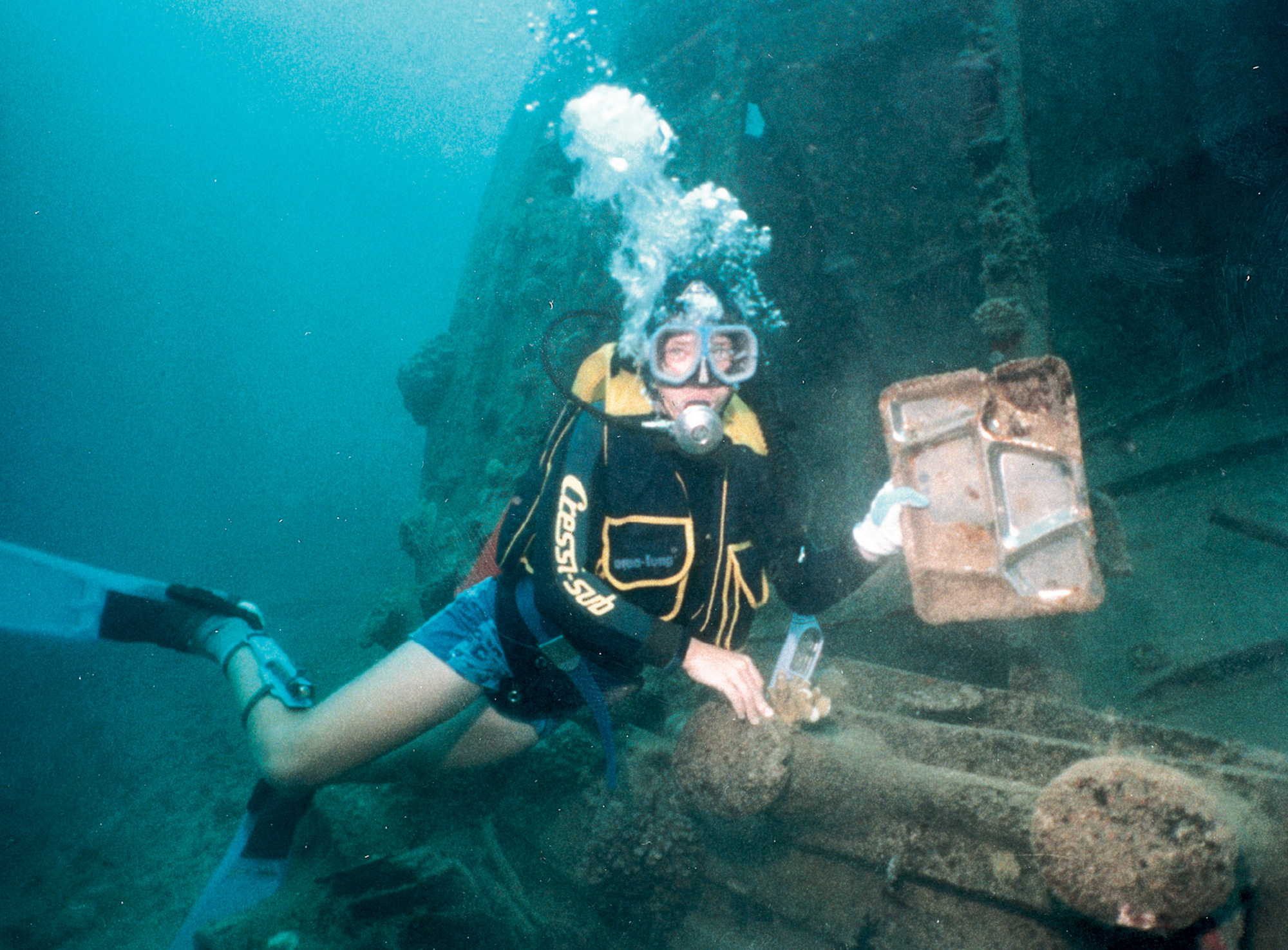 An underwater photograph of Million Dollar Point in Espírito Santo.