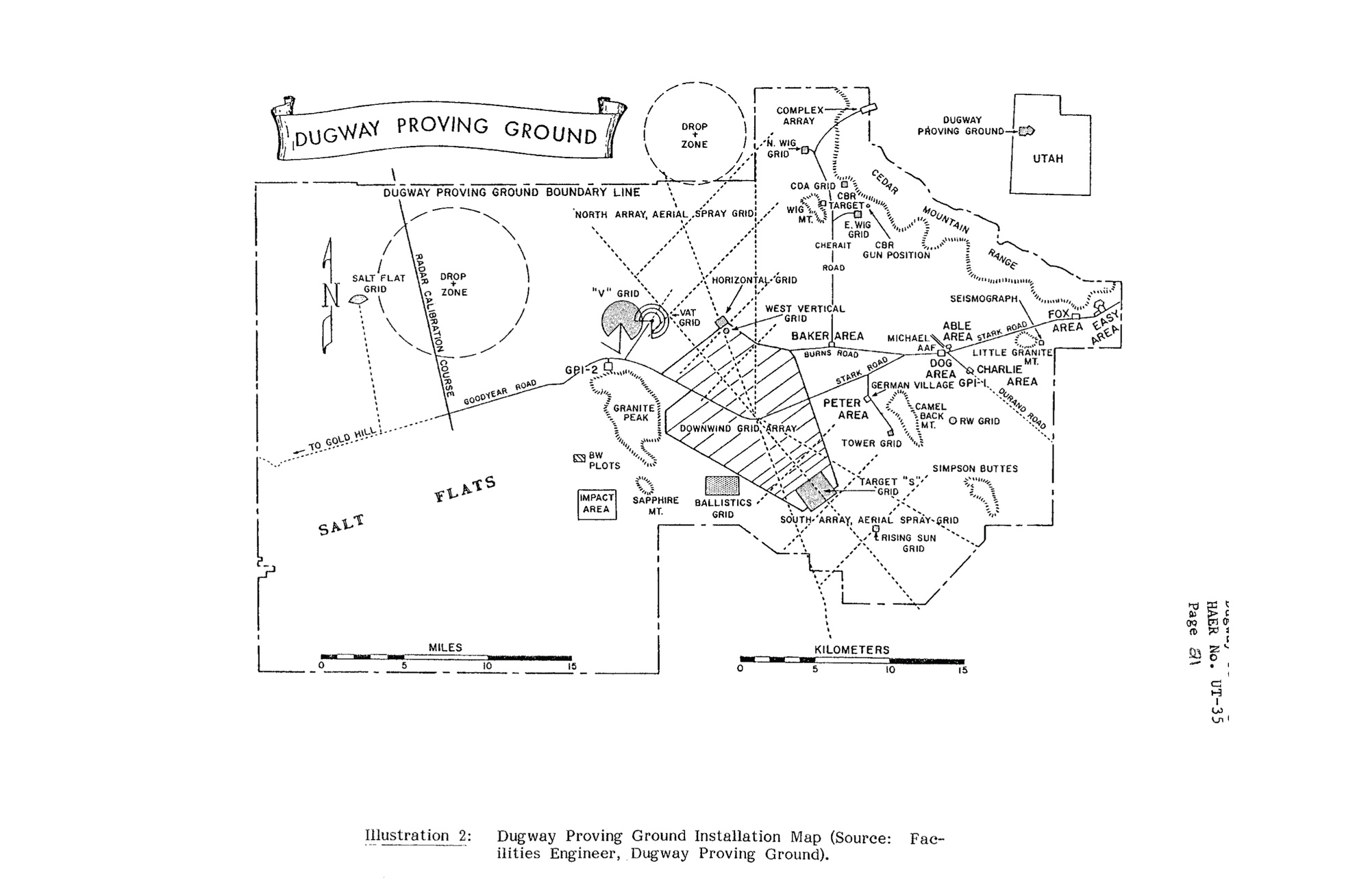 Dugway Proving Ground Installation Map.