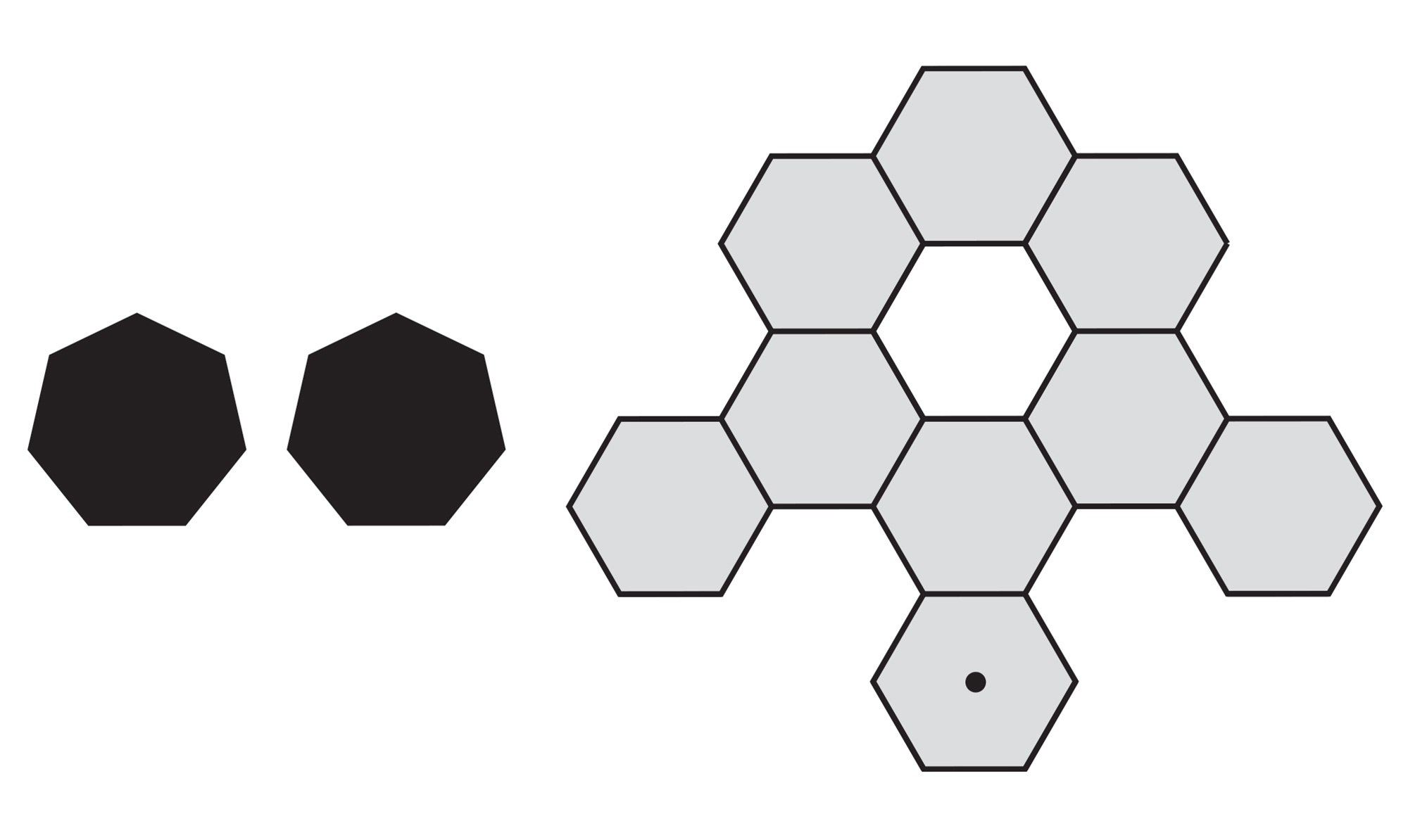 An instructional diagram for making a hyperbolic soccer ball.