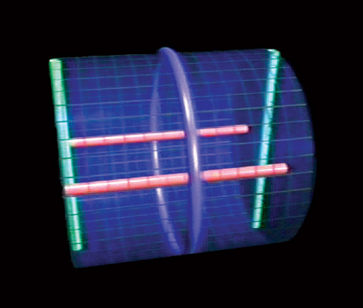 Still from David Epstein and Charlie Gunn‘s nineteen ninety educational video “Not Knot” exploring the complexities of Borromean space.