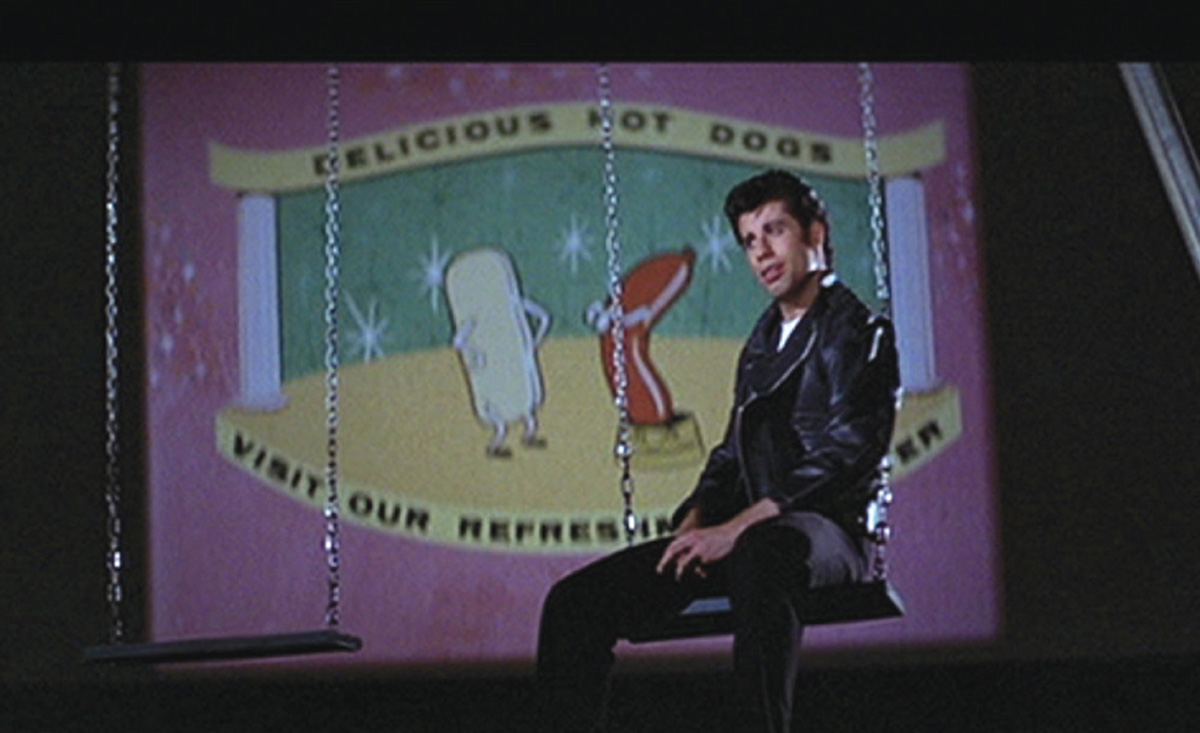 Film still from “Grease,” by Randal Kleiser, nineteen seventy eight.