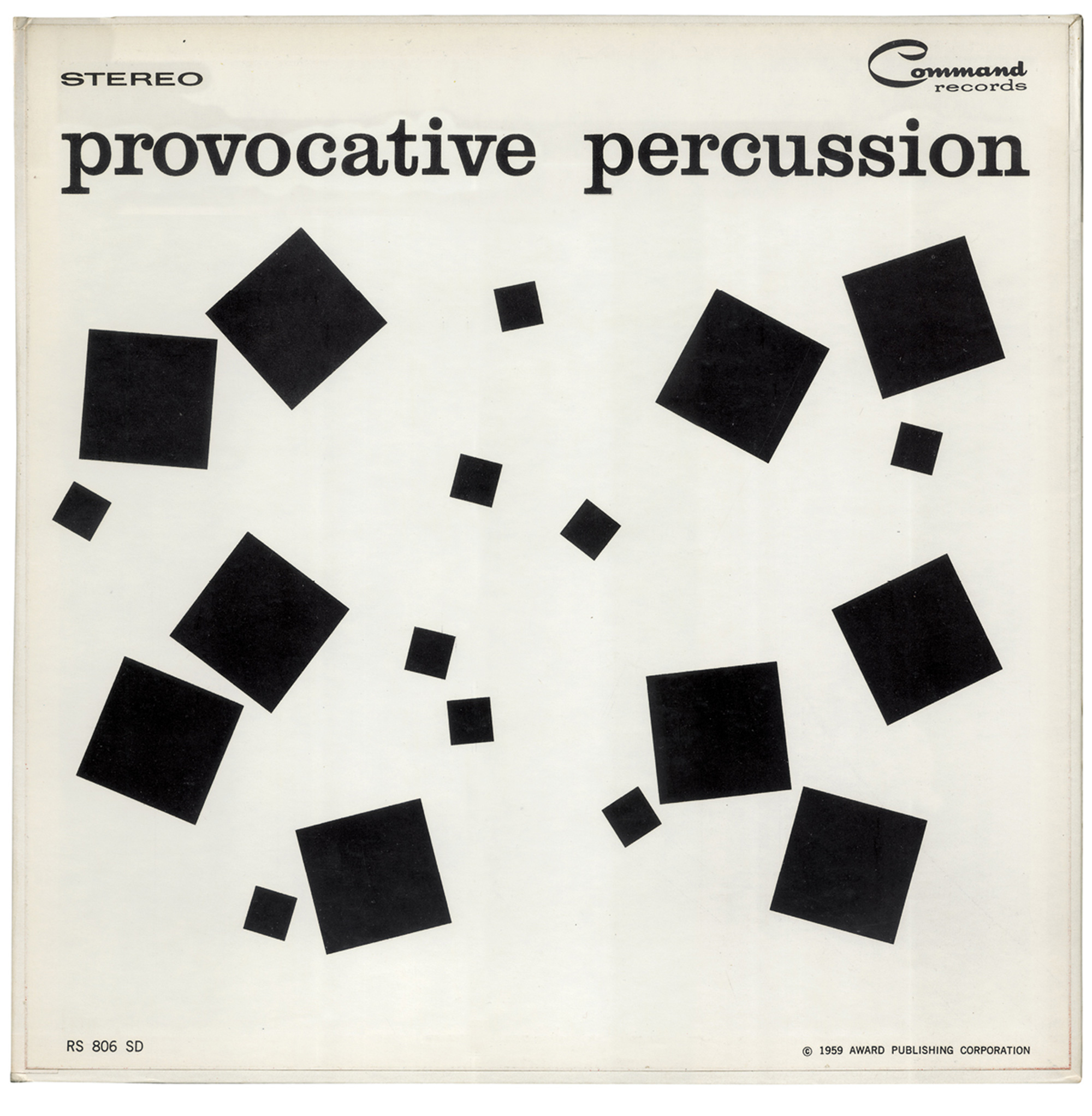 Album cover designed by Josef Albers for the 1959 album “Provocative Percussion.”