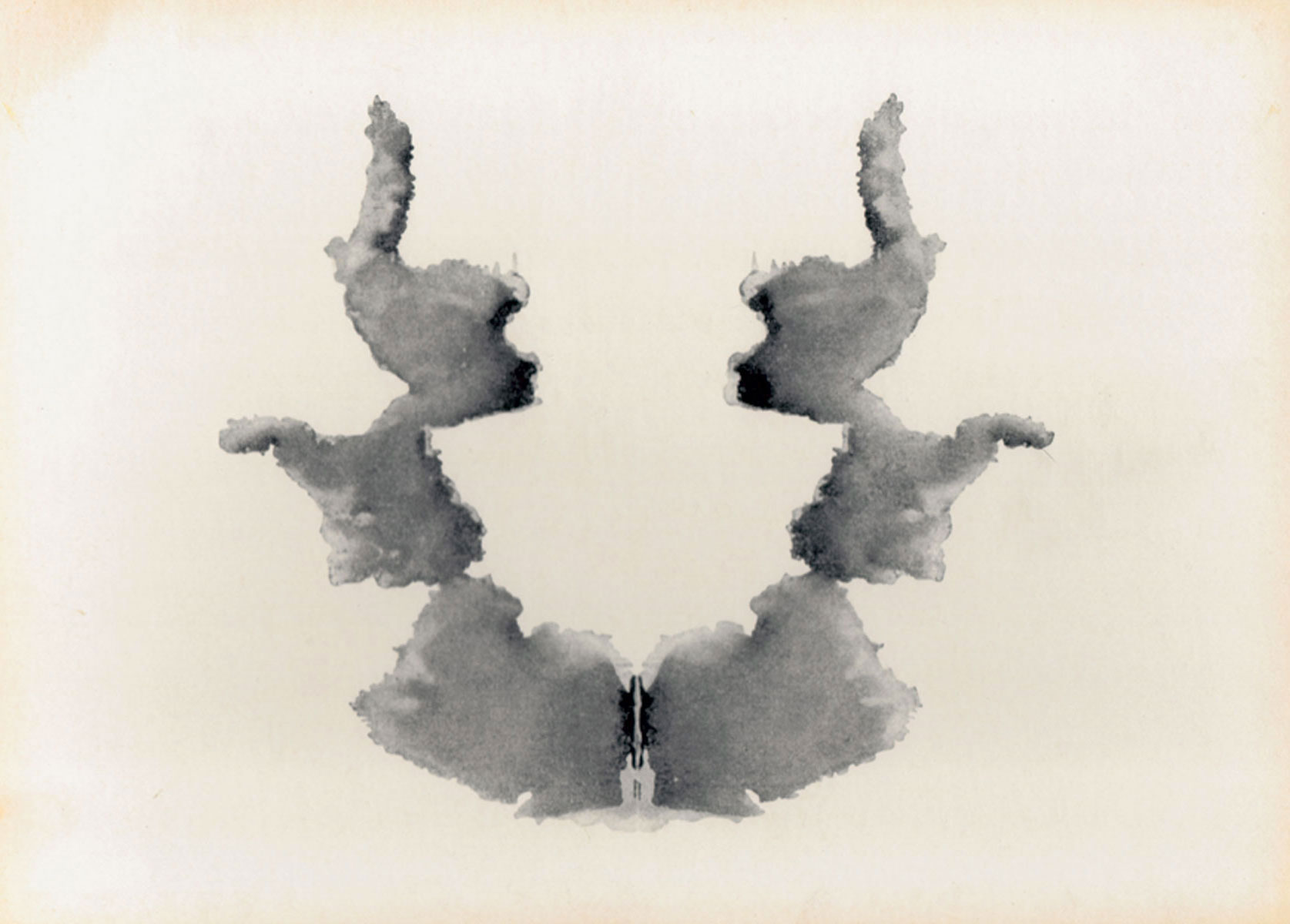 Card 7 from the original set of Rorschach blots.