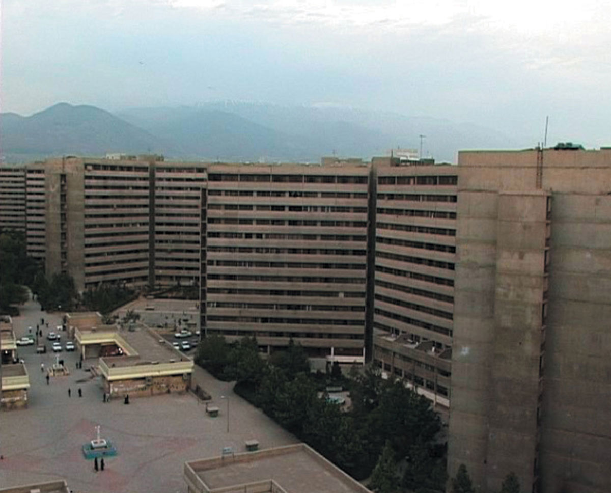 A photograph of the Ekbatan housing complex in the western part of Tehran, Iran.