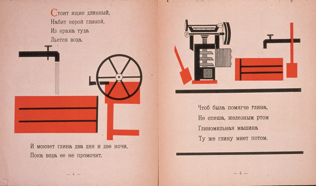 An illustration from the 1924 Soviet children’s book “Where Do Dishes Come From?” The title has been translated from the original Russian. 